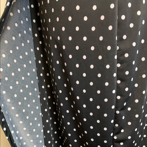 Crossover V-Neck bodice with a faux wrap skirt 1XL - Picture 13 of 13